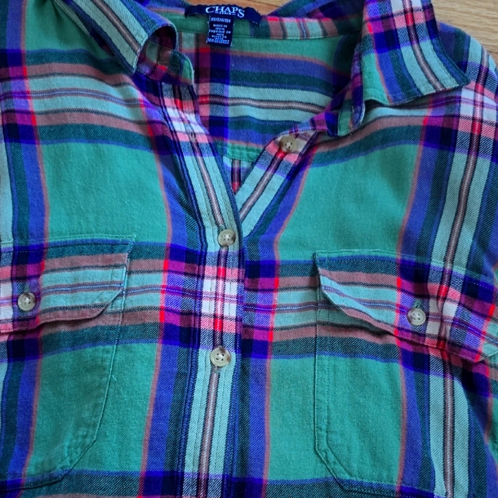 Chaps plaid flannel shirt
